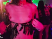 Preview 3 of Tits out on the dancefloor at a packed night club!