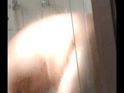 Preview 1 of SPY A CHUBBY BOY TAKING A SHOWER