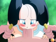 Preview 5 of Kame Paradise 3 Multiver Sex - Part 14 - Videl Sucking A Big Dick By LoveSkySanX