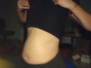 Preview 6 of Bloated Belly in Tshirt Top 1