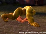 Preview 2 of Muscle Red Riding Hood - Bonus Chris Redfield xxx Orc (SFM Old)