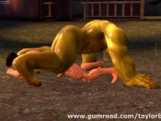 Preview 3 of Muscle Red Riding Hood - Bonus Chris Redfield xxx Orc (SFM Old)