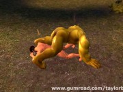 Preview 6 of Muscle Red Riding Hood - Bonus Chris Redfield xxx Orc (SFM Old)