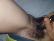 Preview 2 of POV under my sheets. Masturbating early in the morning. Watch my hairy pussy quint