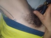 Preview 4 of POV under my sheets. Masturbating early in the morning. Watch my hairy pussy quint