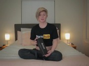 Preview 1 of Unboxing and Review of the UNVOMI Pulsating Rabbit Vibrator from Paloqueth with Housewife Ginger