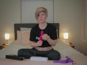 Preview 4 of Unboxing and Review of the UNVOMI Pulsating Rabbit Vibrator from Paloqueth with Housewife Ginger