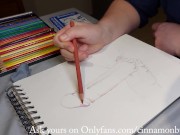 Preview 2 of Coloring for adults - Cinnamonbunny86 draws your dick