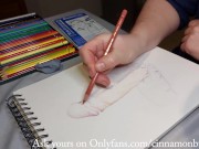 Preview 4 of Coloring for adults - Cinnamonbunny86 draws your dick