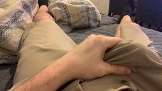 Intense Orgasm Cumming In My PANTS - Ruined Pants Huge Mess