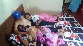 Having sex in batik sarong Thai