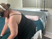 Preview 1 of Big Ass, Big Tits Hot Blonde Milf, BBW Mom, Maid Fucked, Black Guy Fucking Maid Big Wet Juicy Pussy