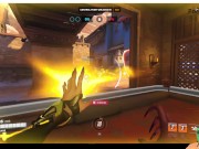 Preview 2 of 【Overwatch2】033 Mercy can't take Rein's big giant rod
