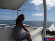 Preview 1 of Thai amateur girlfriend horny sex on a deserted island in the middle of the ocean