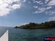 Preview 3 of Thai amateur girlfriend horny sex on a deserted island in the middle of the ocean