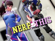 Preview 1 of D.VA BALLBUSTING - Nerf This!