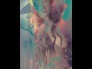 Preview 2 of Trippy LSD angel in the clouds - Closer