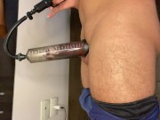 Preview 5 of russian boy making his penis bigger and bigger with his penis pump