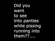 Preview 1 of VISIT PANTIES WHILE PEE RUNNING....
