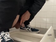 Preview 1 of public toilet asian style peeing and masturbating