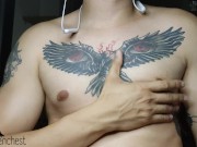 Preview 2 of Sexy Male Jerking Off While Loud Moaning and Horny Orgamns, Juicy Cum - DickRavenchest