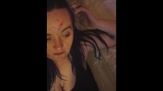 dirty whore gets fucked while bf gone