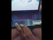 Preview 4 of Jerking off by watching Hentai porn video.