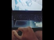 Preview 6 of Jerking off by watching Hentai porn video.