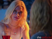 Preview 4 of Lesbian Bartender Serene Siren Seducees Teen Jill Kassidy