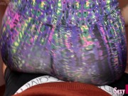 Preview 4 of Amateur Latina in Tight Leggings Dancing on Cock, Lap Dance is the best Cardio!
