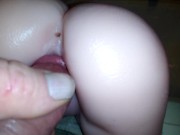 Preview 2 of Small Fuck doll real sex doll stuffed full of cock