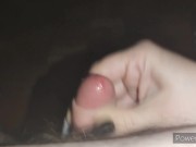 Preview 1 of Helping Hand with Long Nails on the couch cum relief for Small Cock *The biggest Cumblast recorded*