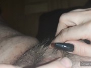 Preview 4 of Helping Hand with Long Nails on the couch cum relief for Small Cock *The biggest Cumblast recorded*