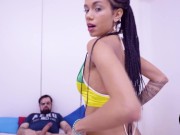 Preview 3 of Part1 - Naughty latinas giving ass to european perv for the first time