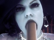 Preview 1 of Lady Dimitrescu blowjob | Resident Evil Village Hentai Prody