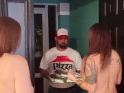 Preview 3 of LIVE Webcam With Surprise Guest The Pizza Delivery Guy! Pt 2
