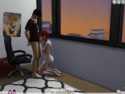 Preview 4 of The Sims Ep.1 Step sister fucks little nerd step brother and gets pregnant