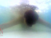 Preview 5 of Outdoor sex. Fuck a whore in the mouth and pussy when she is underwater! 3
