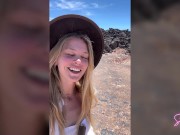 Preview 1 of Public Sex - We hiked a volcano and he erupted in my mouth - Sammmnextdoor Date Night #13