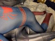 Preview 1 of Spider-Man fucks spider girl - OF handcuffdaddy