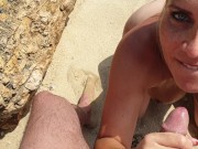 Preview 3 of German milf fucked and cummed on the nudist beach in Greece