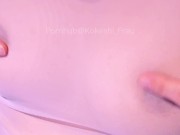 Preview 1 of 【Japanese Amateur】First time nipple masturbation and cum❤️Hentai Homemade