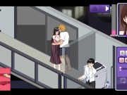 Preview 2 of Ntraholic[Tiramisu]Game-NTR Legend secretly caressed his wife's breasts while her husband smokes