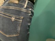 Preview 2 of Quick video of me pissing in a cafe restroom