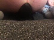 Preview 4 of Extreme Huge buttplug destoying his sloppy anal hole
