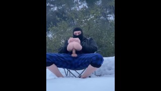Tight Flesh Light Ride in The Snowy Mountains!