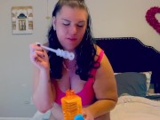 Preview 3 of Thick BBW Blows Bubbles!