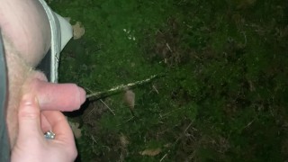 Piss release in the woods! Wonder what else I can do in the woods?
