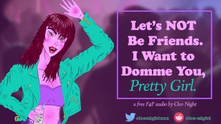 your BFF is a dominant lesbian who wants to give you some soft femdom treatment with a dildo