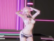 Preview 3 of [MMD] KARA - CUPID Seraphine Sexy Kpop Dance 4K League of Legends KDA Korean Dance